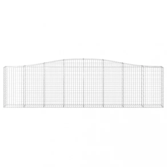 íves horganyzott vas gabion kosár 400x30x100/120 cm