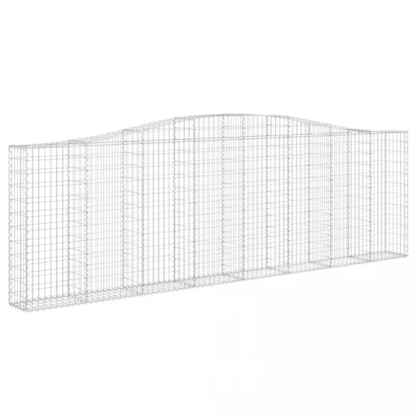 íves horganyzott vas gabion kosár 400x30x120/140 cm