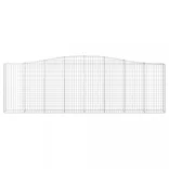 íves horganyzott vas gabion kosár 400x30x120/140 cm