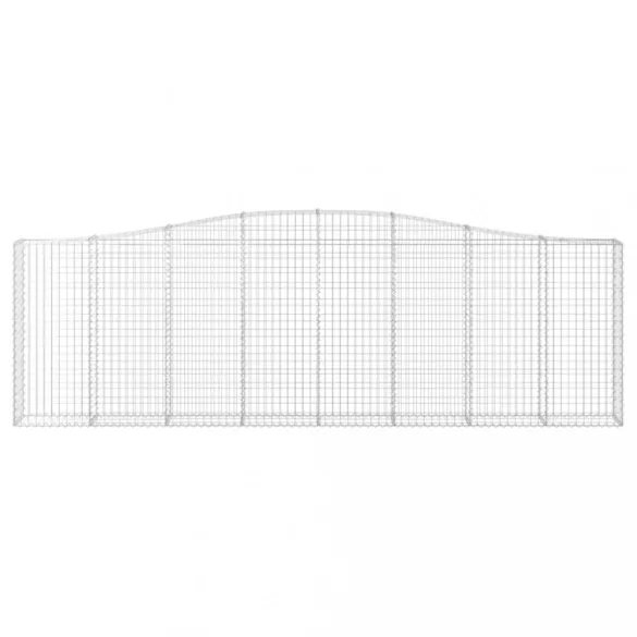 íves horganyzott vas gabion kosár 400x30x120/140 cm