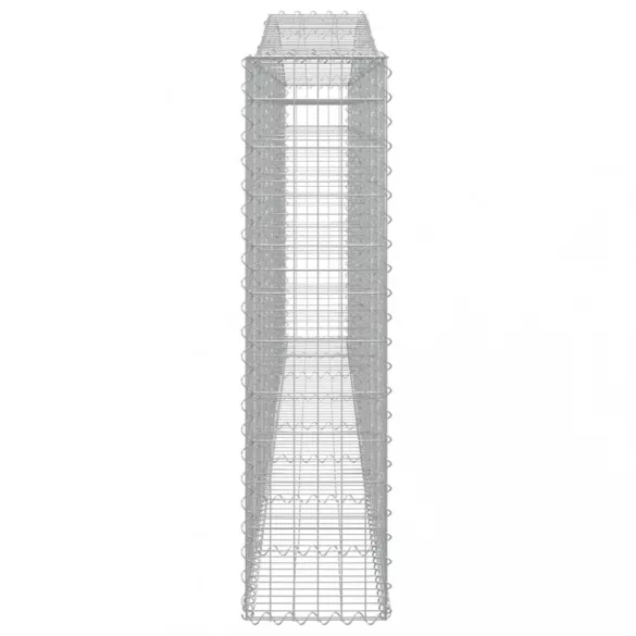 íves horganyzott vas gabion kosár 400x30x120/140 cm