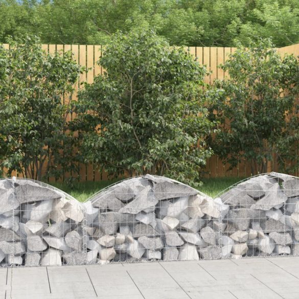 íves horganyzott vas gabion kosár 100x30x40/60 cm