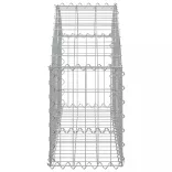 íves horganyzott vas gabion kosár 100x30x40/60 cm