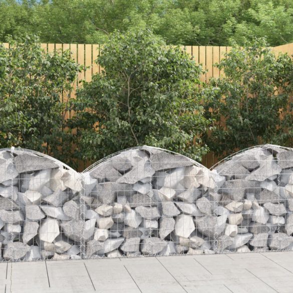 íves horganyzott vas gabion kosár 100x30x60/80 cm