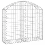 íves horganyzott vas gabion kosár 100x30x80/100 cm