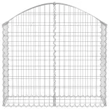 íves horganyzott vas gabion kosár 100x30x80/100 cm