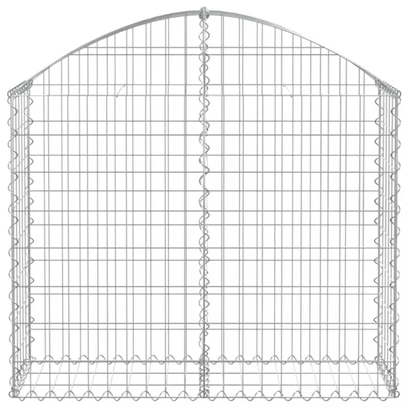 íves horganyzott vas gabion kosár 100x30x80/100 cm