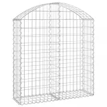íves horganyzott vas gabion kosár 100x30x100/120 cm