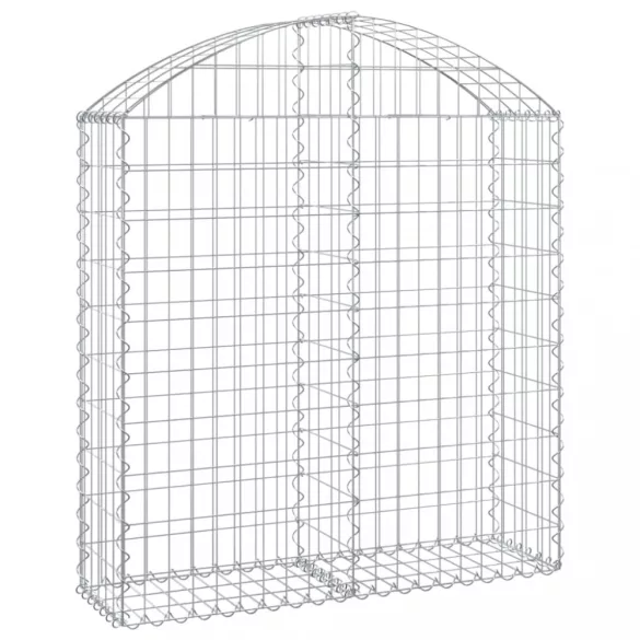 íves horganyzott vas gabion kosár 100x30x100/120 cm