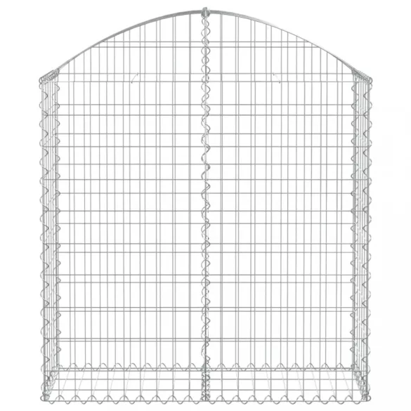 íves horganyzott vas gabion kosár 100x30x100/120 cm