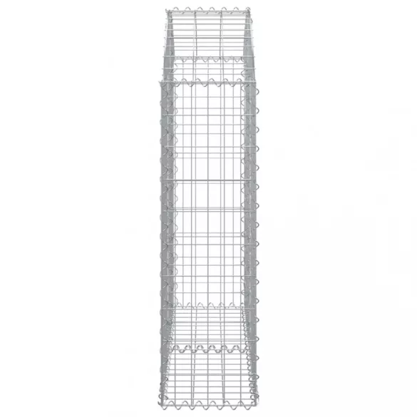 íves horganyzott vas gabion kosár 100x30x100/120 cm