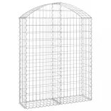 íves horganyzott vas gabion kosár 100x30x120/140 cm