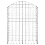 íves horganyzott vas gabion kosár 100x30x120/140 cm