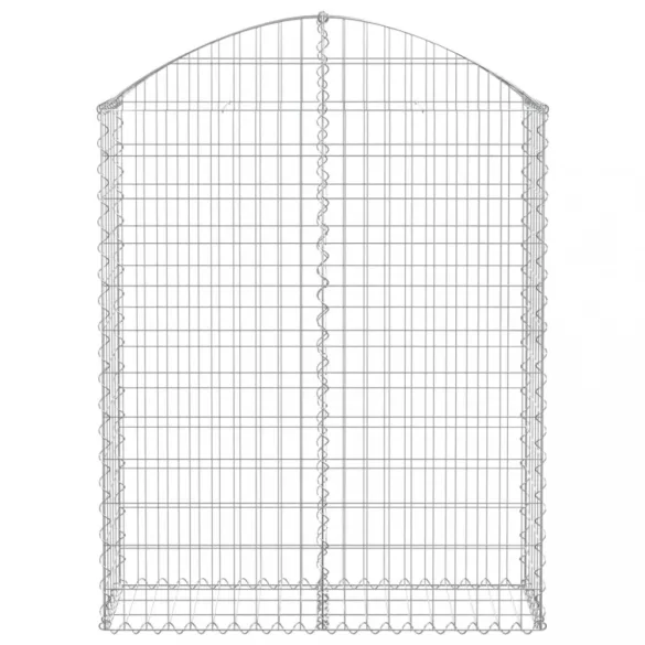 íves horganyzott vas gabion kosár 100x30x120/140 cm