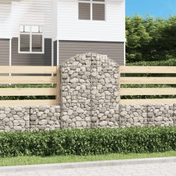 íves horganyzott vas gabion kosár 100x30x140/160 cm