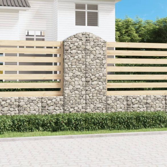 íves horganyzott vas gabion kosár 100x30x200/220 cm