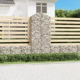 íves horganyzott vas gabion kosár 100x30x220/240 cm