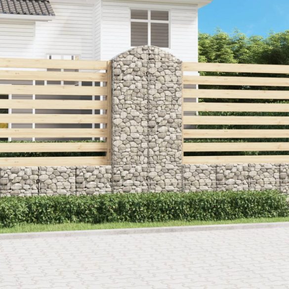 íves horganyzott vas gabion kosár 100x30x220/240 cm