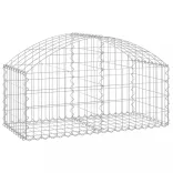 íves horganyzott vas gabion kosár 100x50x40/60 cm