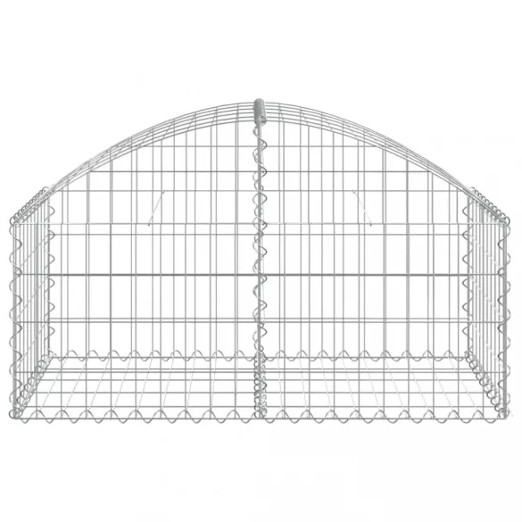 íves horganyzott vas gabion kosár 100x50x40/60 cm