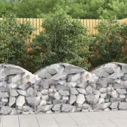íves horganyzott vas gabion kosár 100x50x60/80 cm