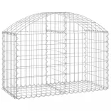 íves horganyzott vas gabion kosár 100x50x60/80 cm