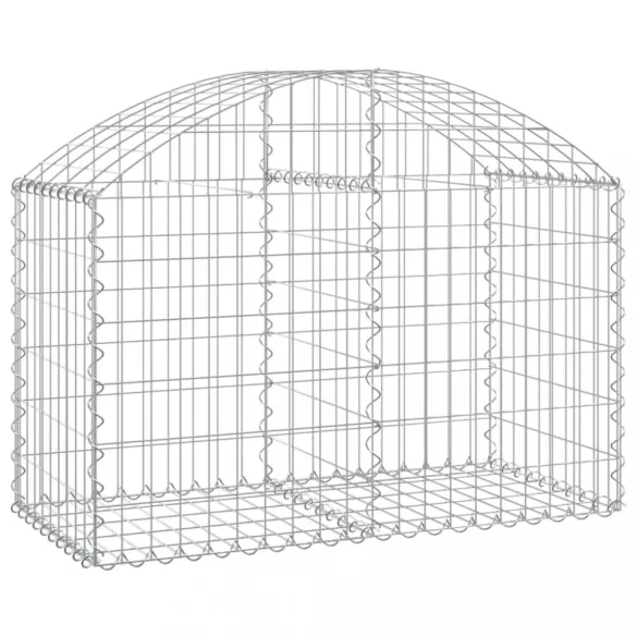 íves horganyzott vas gabion kosár 100x50x60/80 cm
