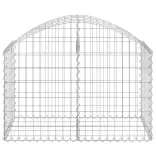 íves horganyzott vas gabion kosár 100x50x60/80 cm