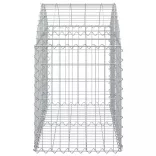íves horganyzott vas gabion kosár 100x50x60/80 cm