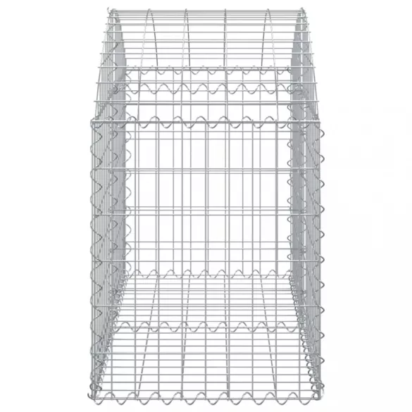 íves horganyzott vas gabion kosár 100x50x60/80 cm