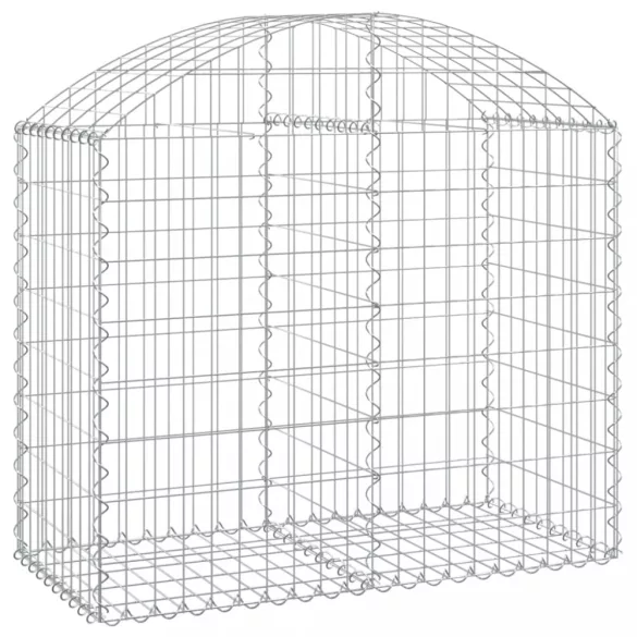 íves horganyzott vas gabion kosár 100x50x80/100 cm