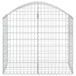 íves horganyzott vas gabion kosár 100x50x80/100 cm