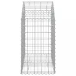 íves horganyzott vas gabion kosár 100x50x80/100 cm