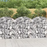 íves horganyzott vas gabion kosár 100x50x100/120 cm