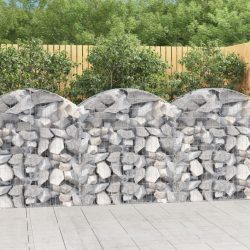 íves horganyzott vas gabion kosár 100x50x100/120 cm