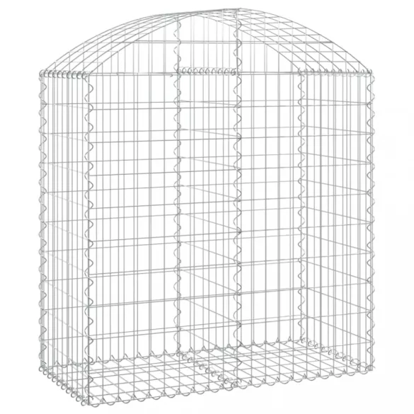 íves horganyzott vas gabion kosár 100x50x100/120 cm