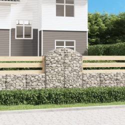 íves horganyzott vas gabion kosár 100x50x120/140 cm