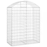 íves horganyzott vas gabion kosár 100x50x120/140 cm