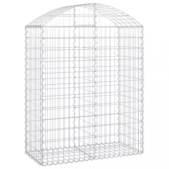 íves horganyzott vas gabion kosár 100x50x120/140 cm