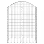 íves horganyzott vas gabion kosár 100x50x120/140 cm