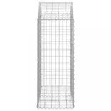 íves horganyzott vas gabion kosár 100x50x120/140 cm