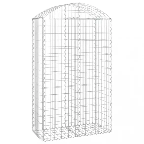 íves horganyzott vas gabion kosár 100x50x160/180 cm