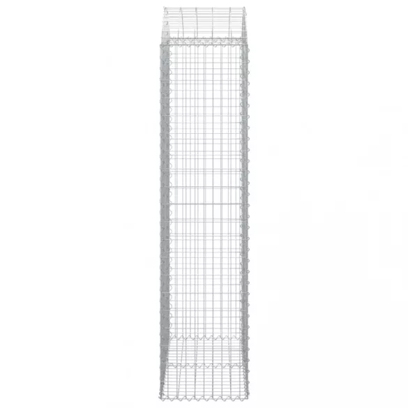 íves horganyzott vas gabion kosár 100x50x200/220 cm