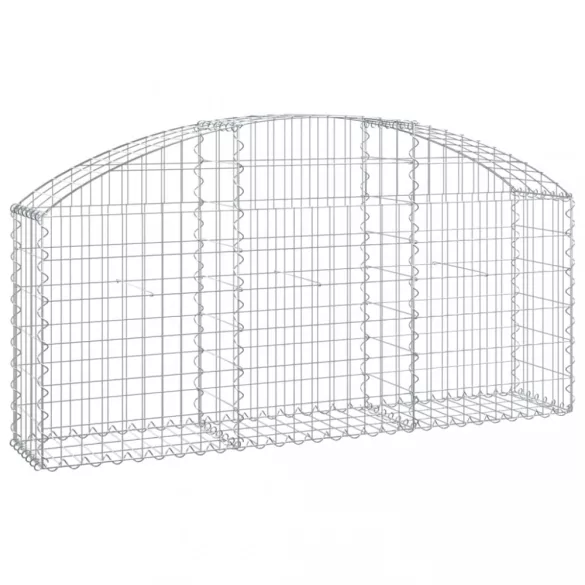 íves horganyzott vas gabion kosár 150x30x60/80 cm