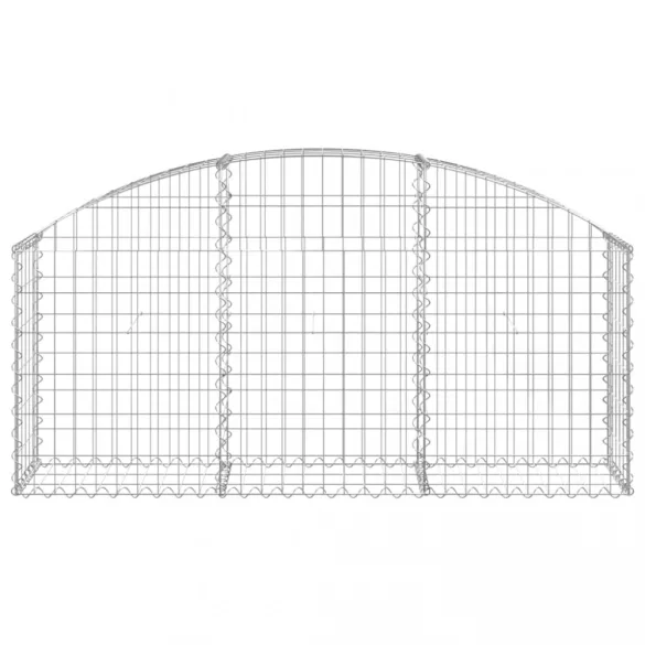 íves horganyzott vas gabion kosár 150x30x60/80 cm