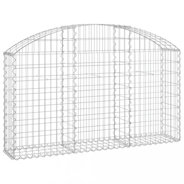íves horganyzott vas gabion kosár 150x30x80/100 cm