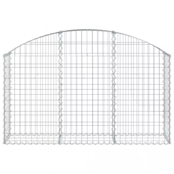íves horganyzott vas gabion kosár 150x30x80/100 cm