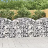 íves horganyzott vas gabion kosár 150x30x100/120 cm