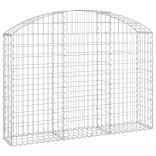 íves horganyzott vas gabion kosár 150x30x100/120 cm