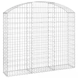 íves horganyzott vas gabion kosár 150x30x120/140 cm